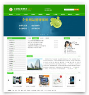 大气绿色企业网站中文宽屏版